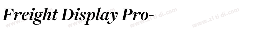 Freight Display Pro字体转换